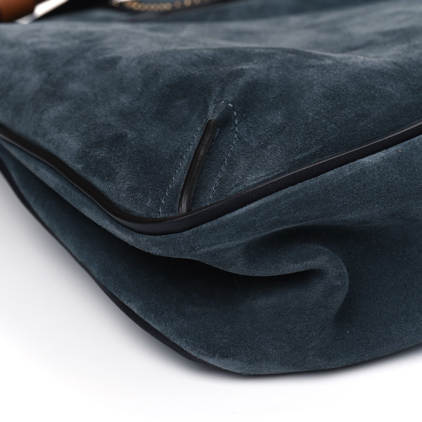 Suede Studded Medium Lexa Shoulder Bag Silver Blue