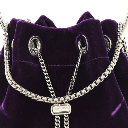 Jimmy Choo Velvet Bon Bon Bag Acai 7 of 9