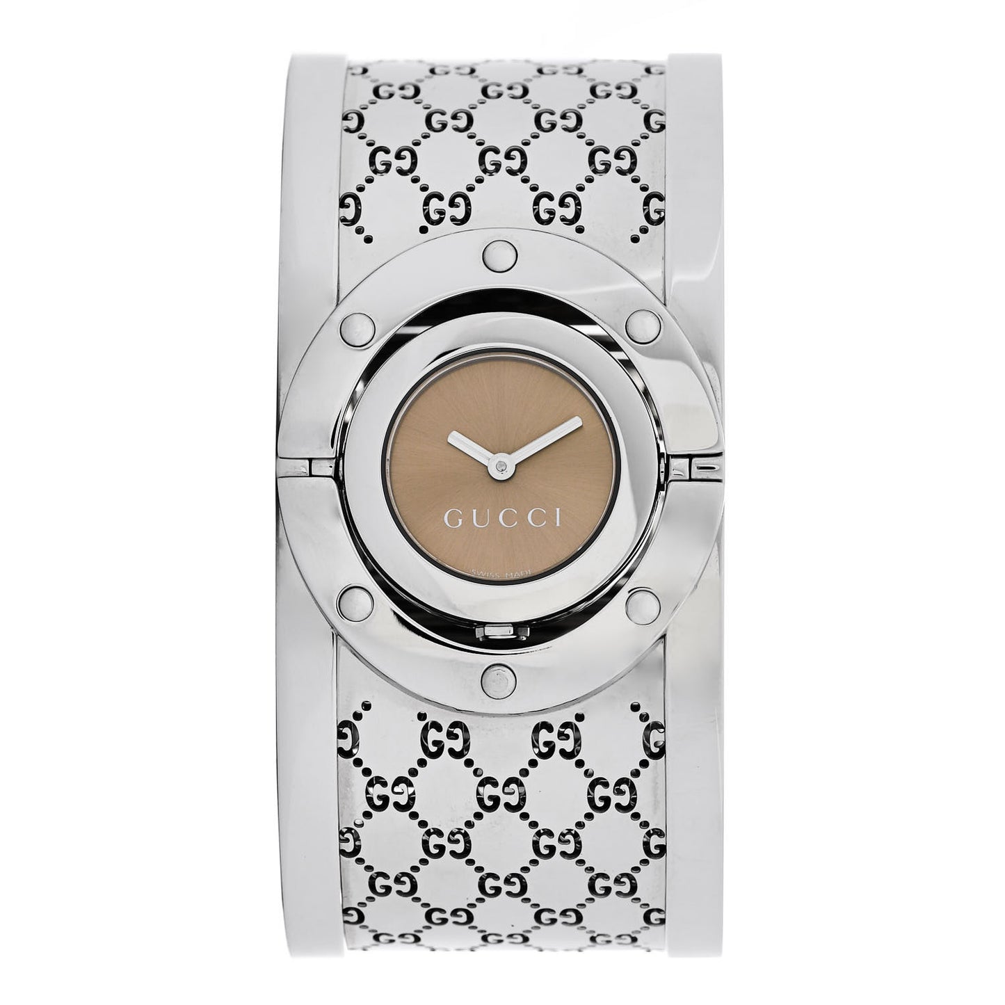 Stainless Steel 33mm Twirl Quartz Watch Brown