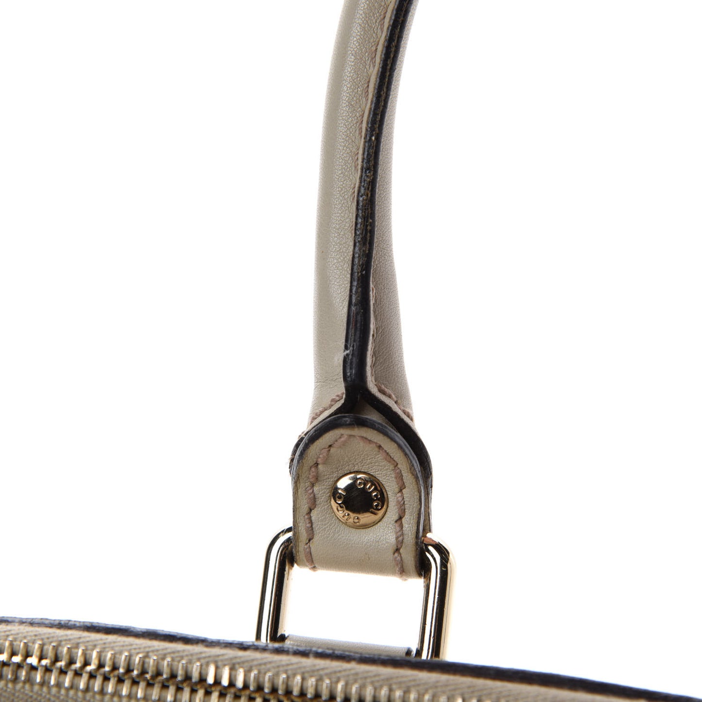 Guccissima Medium Sukey Top Handle Bag White