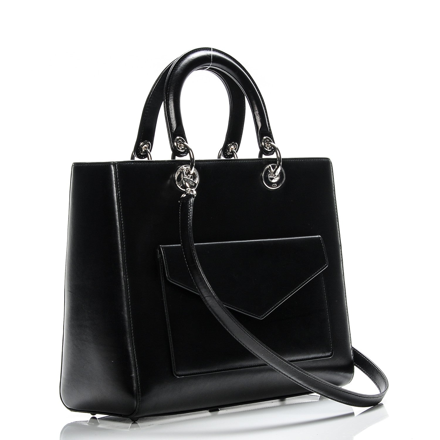Christian Dior Calfskin Large Lady Dior Pockets Black 3 of 11