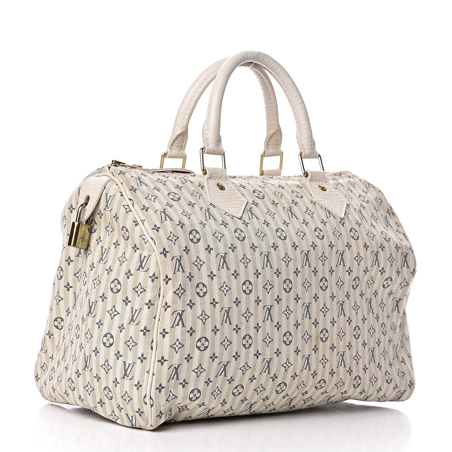Louis Vuitton Mini Lin Croisette Speedy 30 Blue 3 of 11