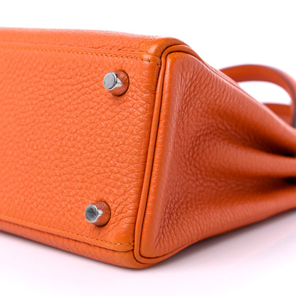 Hermes Togo Kelly Retourne 25 Orange 9 of 13