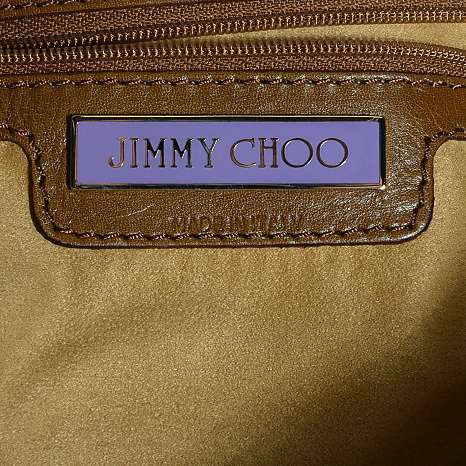 Jimmy Choo Python Marin Foldover Clutch Brown 6 of 6