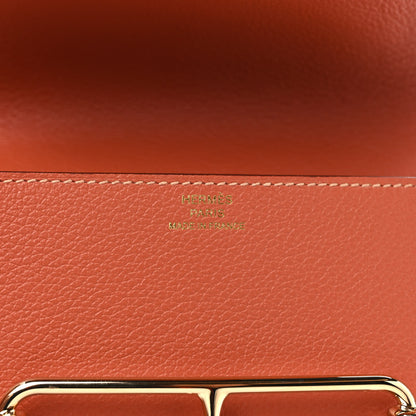 Hermes Evercolor Bi-color Roulis Slim Wallet Blush Bleu Frida 7 of 8