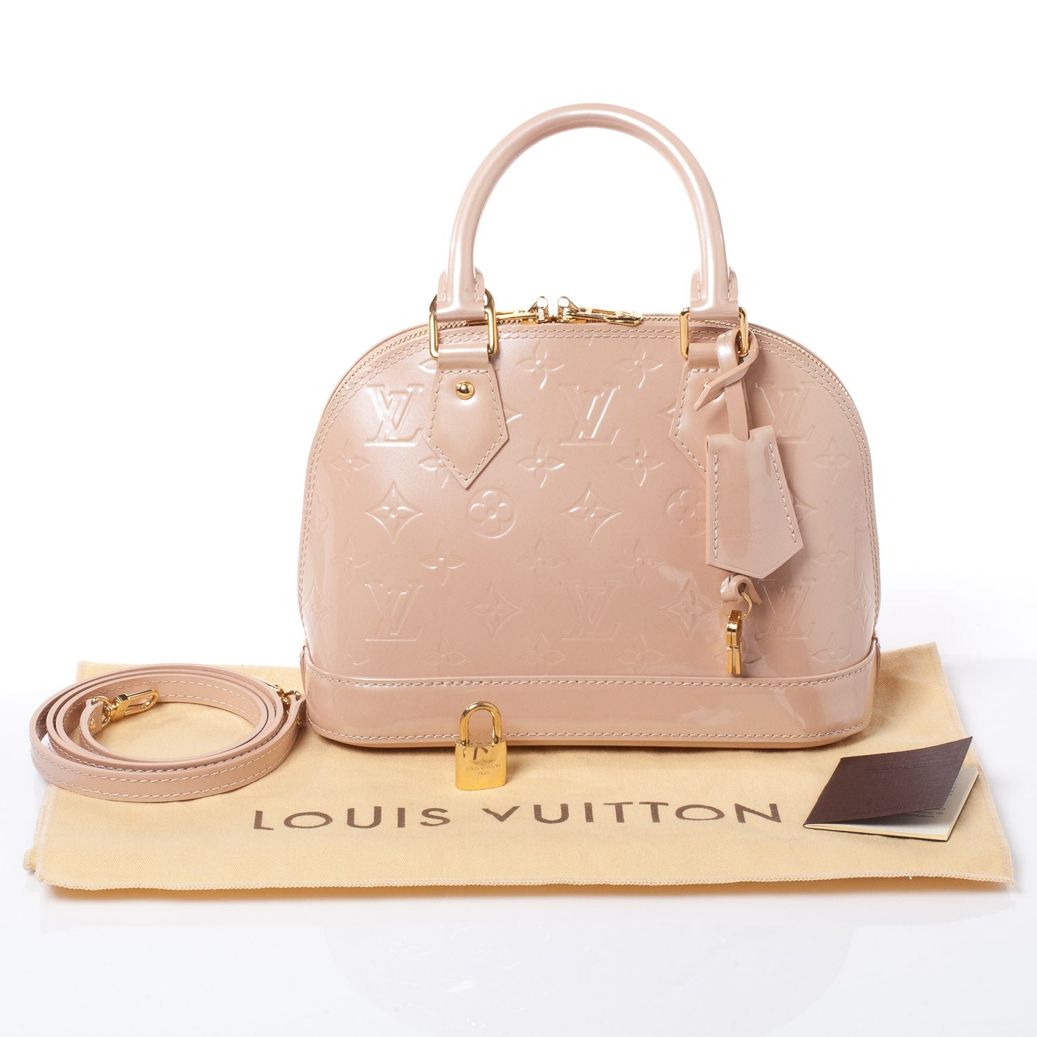 Louis Vuitton Vernis Alma BB Rose Florentin 9 of 9
