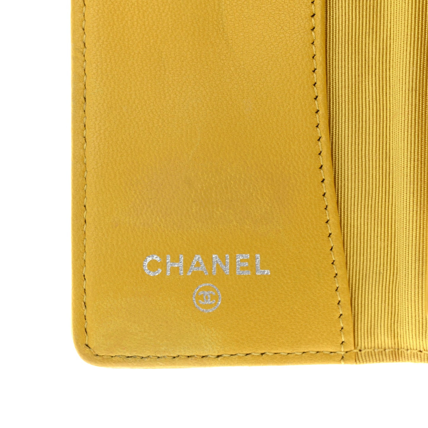 Lambskin Quilted 6 Key Holder Yellow