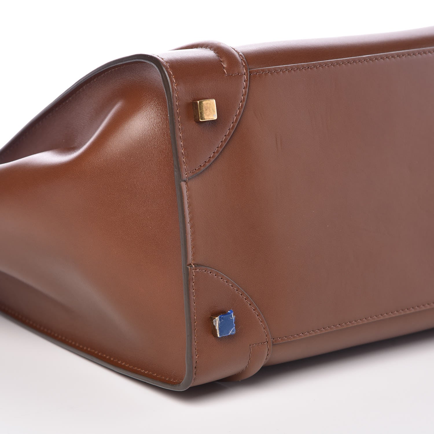Celine Smooth Calfskin Mini Luggage Caramel 5 of 9