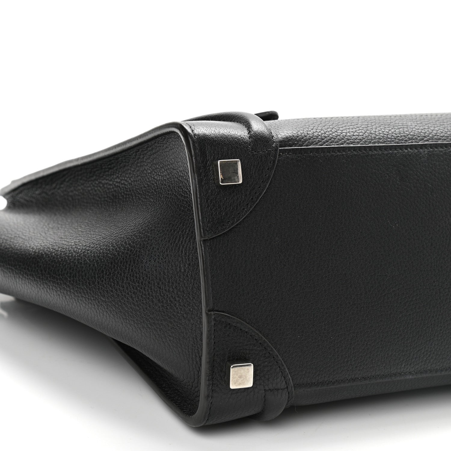 Celine Drummed Calfskin Micro Luggage Black 8 of 14