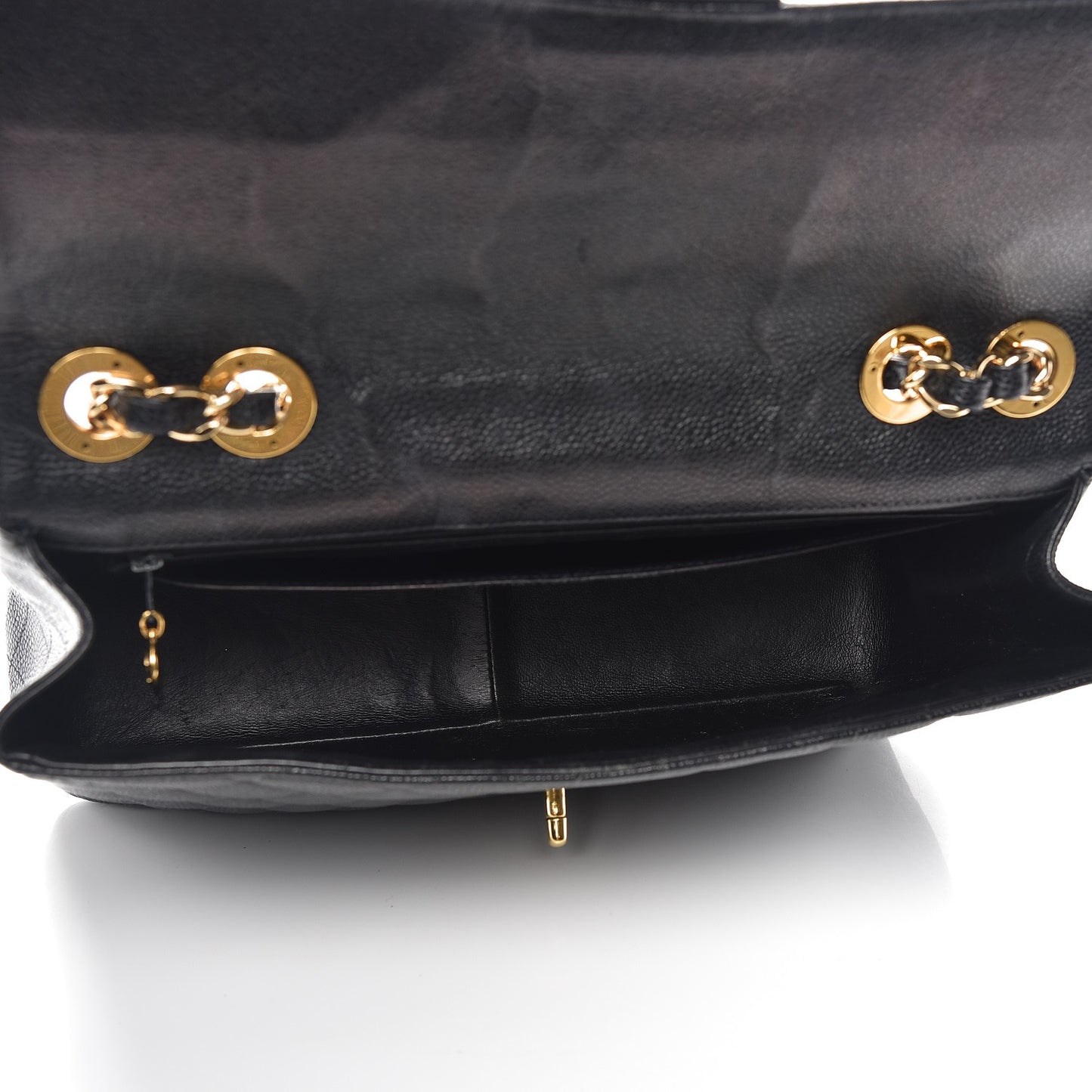 Caviar Quilted Jumbo Single Flap Black