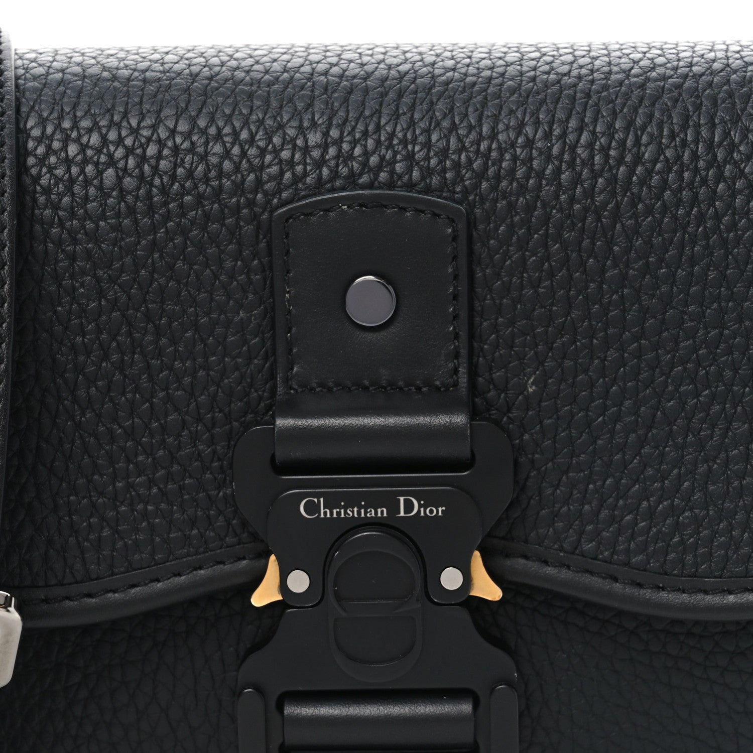 Christian Dior Grained Calfskin Mini Gallop Bag With Strap Black 7 of 9
