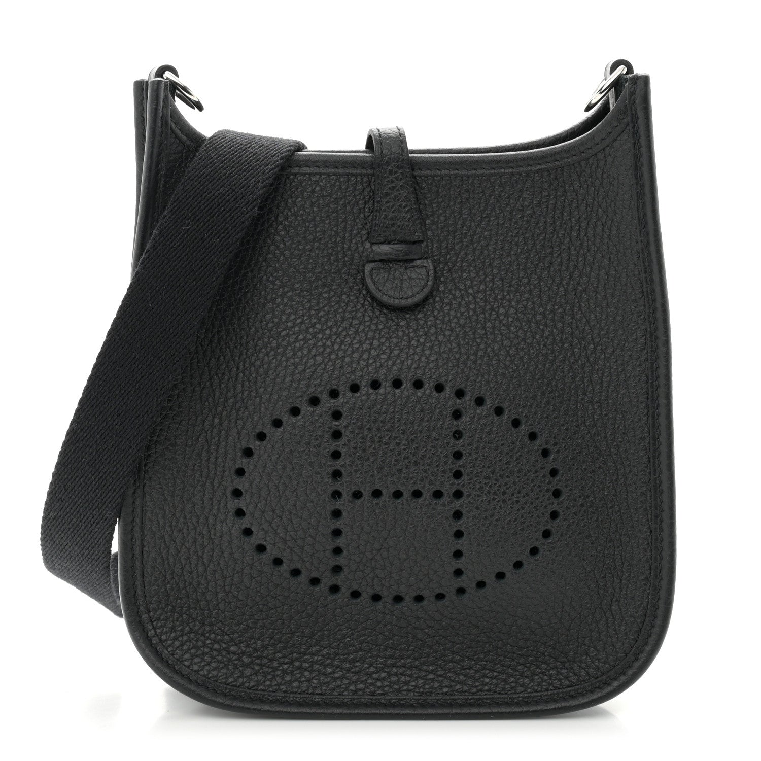 Hermes Taurillon Clemence Evelyne TPM Black 1 of 11