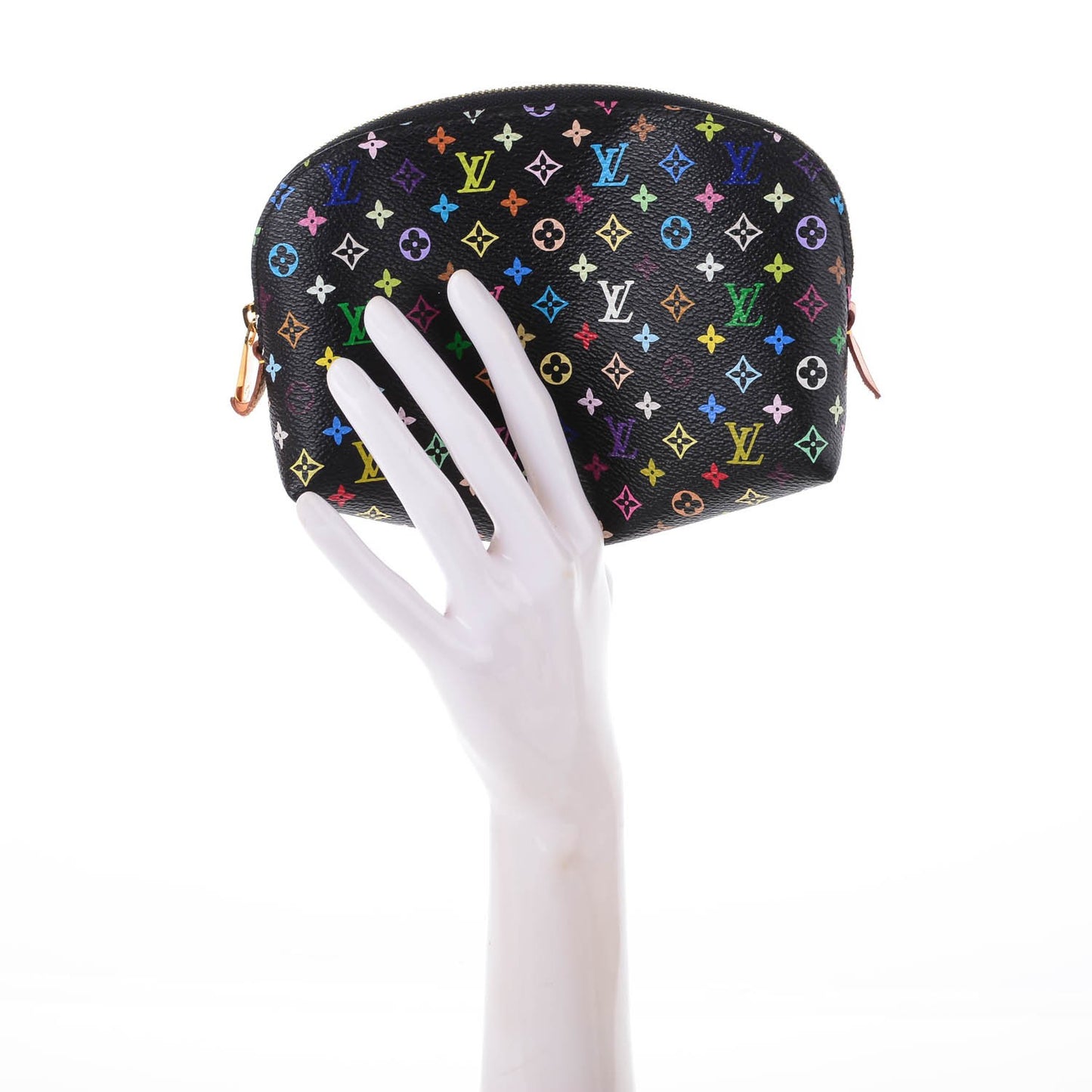 Monogram Multicolor Cosmetic Pouch Black Grenade
