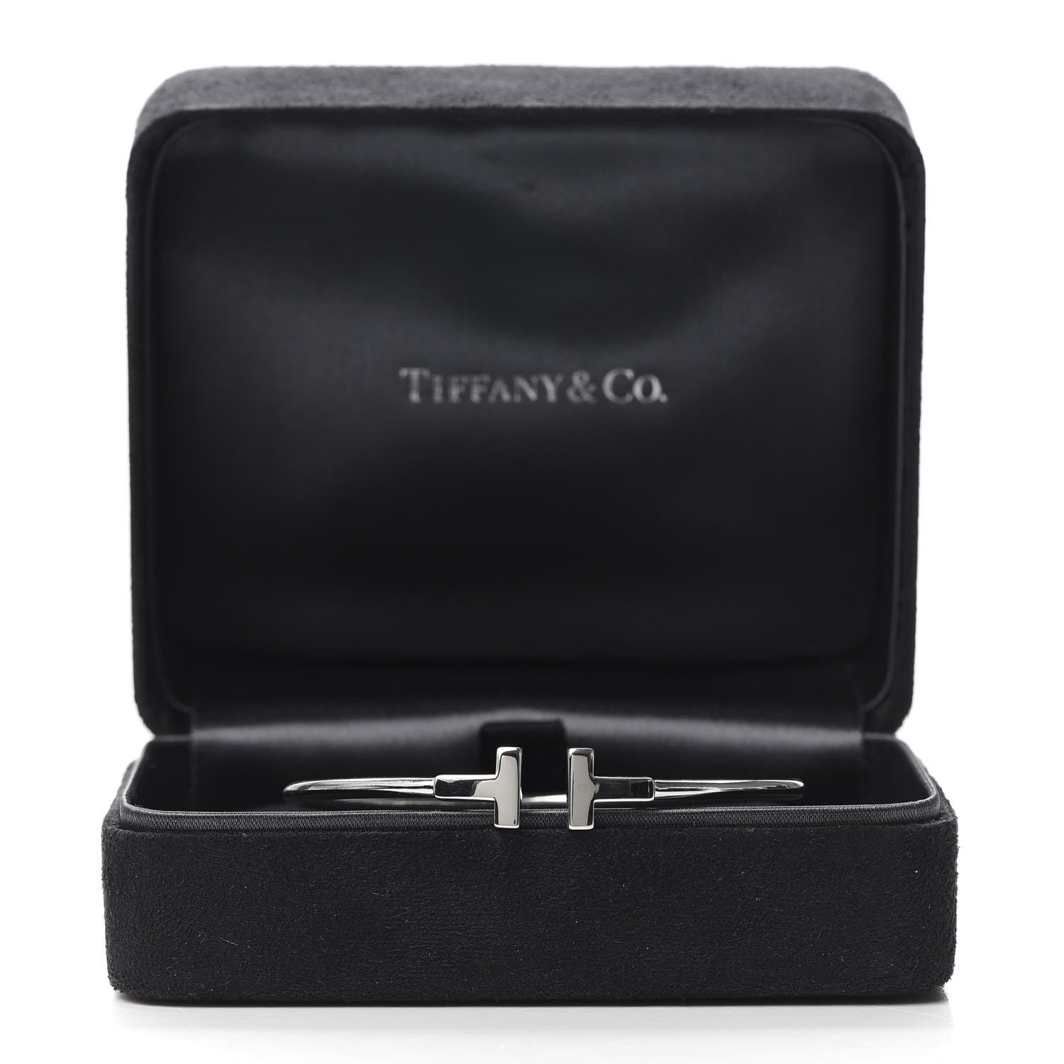 Tiffany 18K White Gold T Wire Bracelet 5 of 5