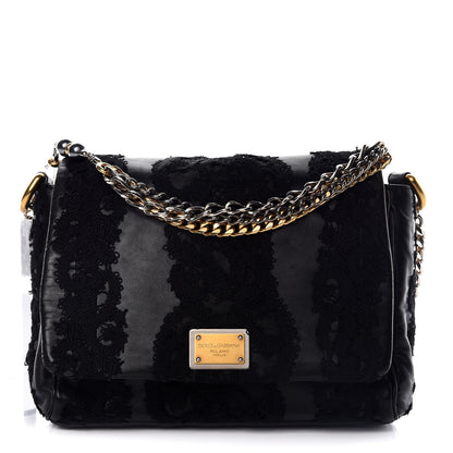Dolce & Gabbana Lace Miss Charles Evening Bag Black 1 of 10