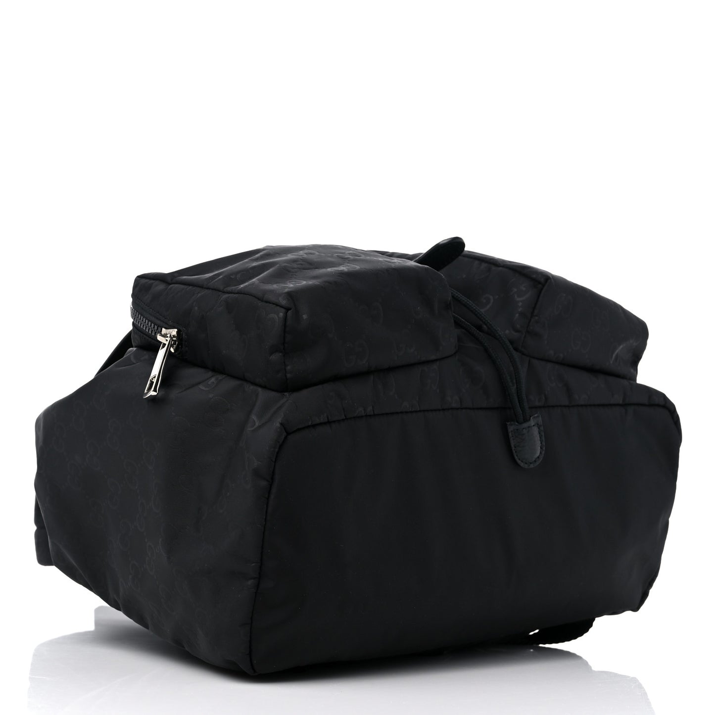 Nylon Monogram Medium Light Single Buckle Backpack Black