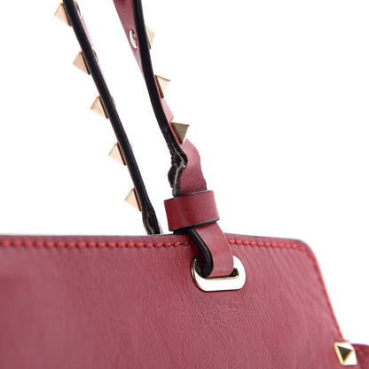 Valentino Garavani Vitello Medium Rockstud All Over Tote Rosso Valentino 10 of 16