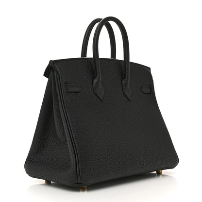Hermes Togo Birkin 25 Black 2 of 10