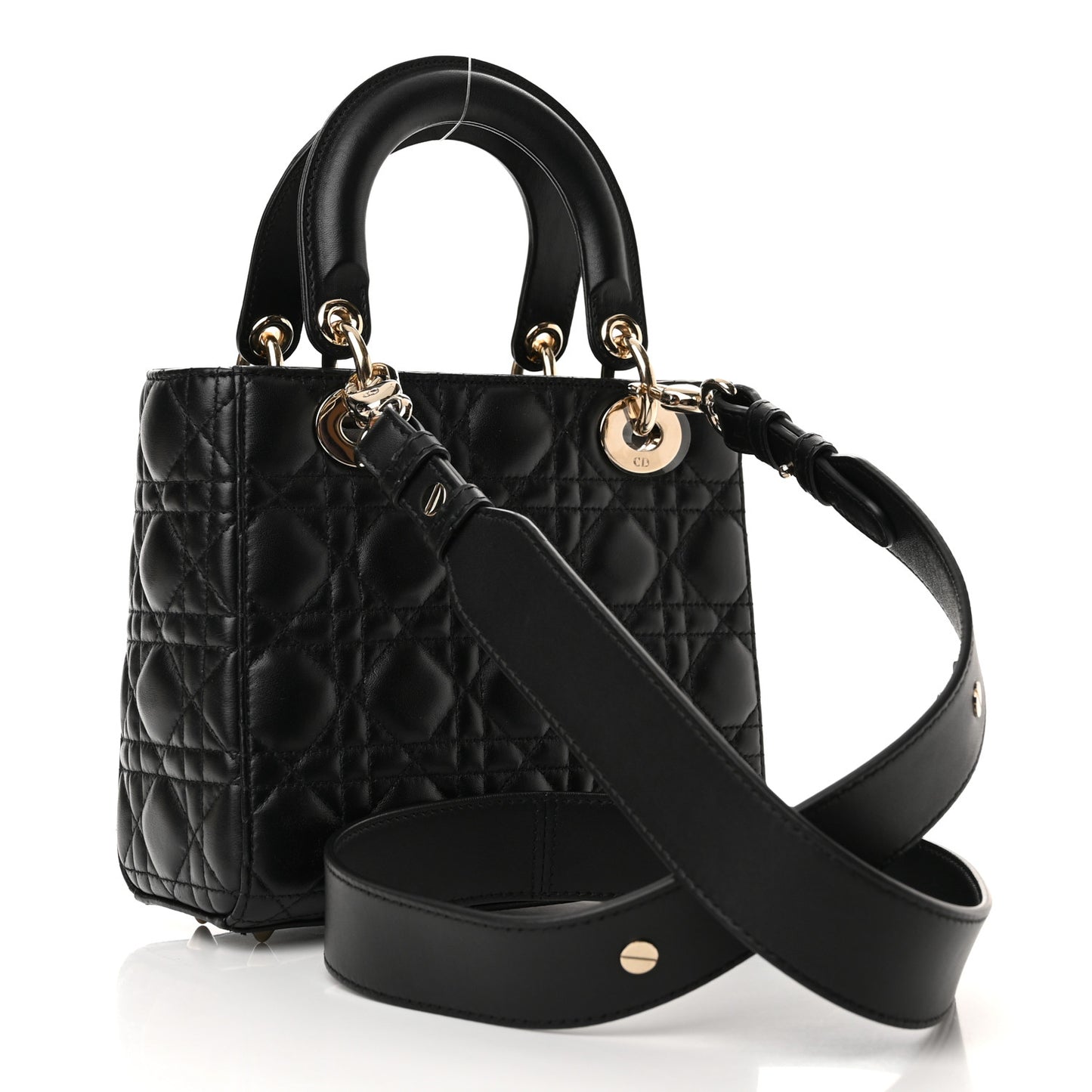 Lambskin Cannage Small My ABCDior Lady Dior Black