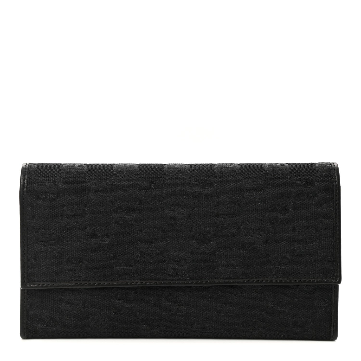 Gucci Monogram Continental Flap Wallet Black 1 of 8