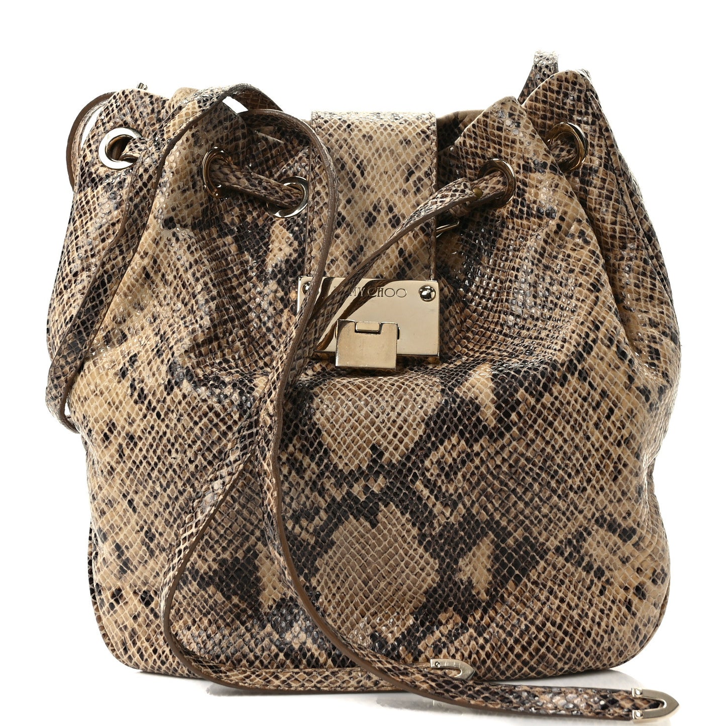 Snakeskin Juno Bucket Bag Multicolor