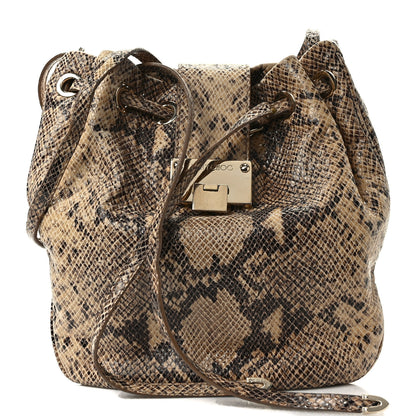 Jimmy Choo Snakeskin Juno Bucket Bag Multicolor 1 of 8