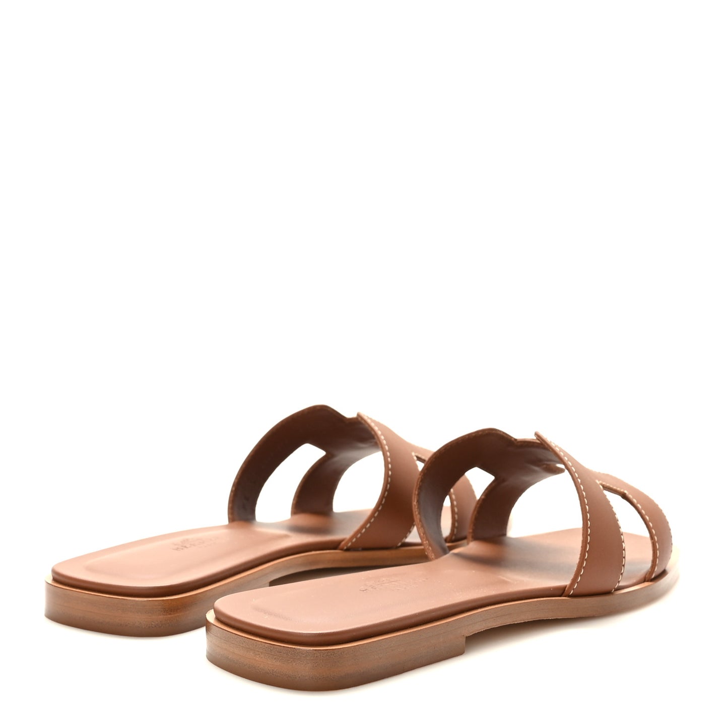 Box Calfskin Oran Sandals 37 Gold