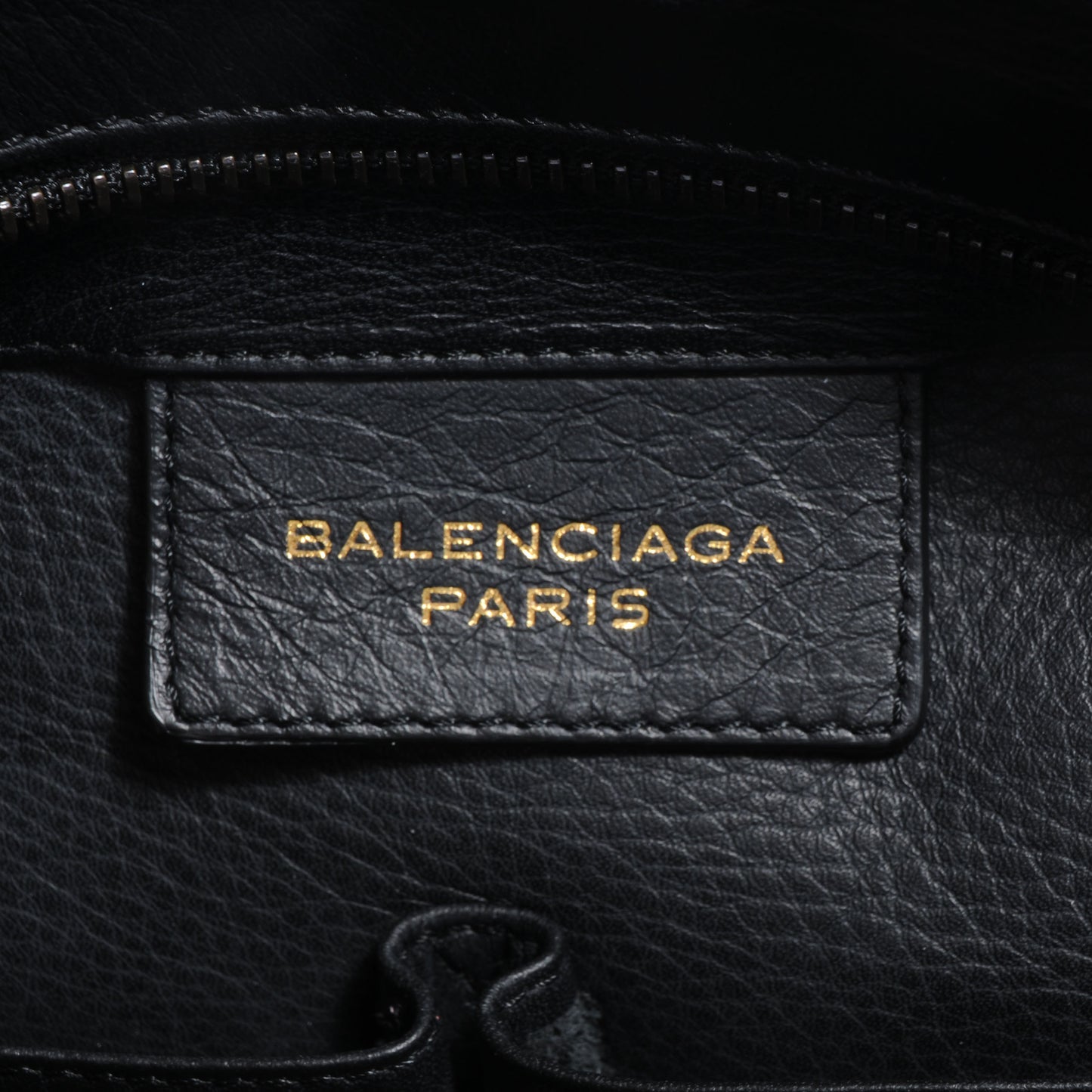 Veau Papier Medium Office Zip Tote Black