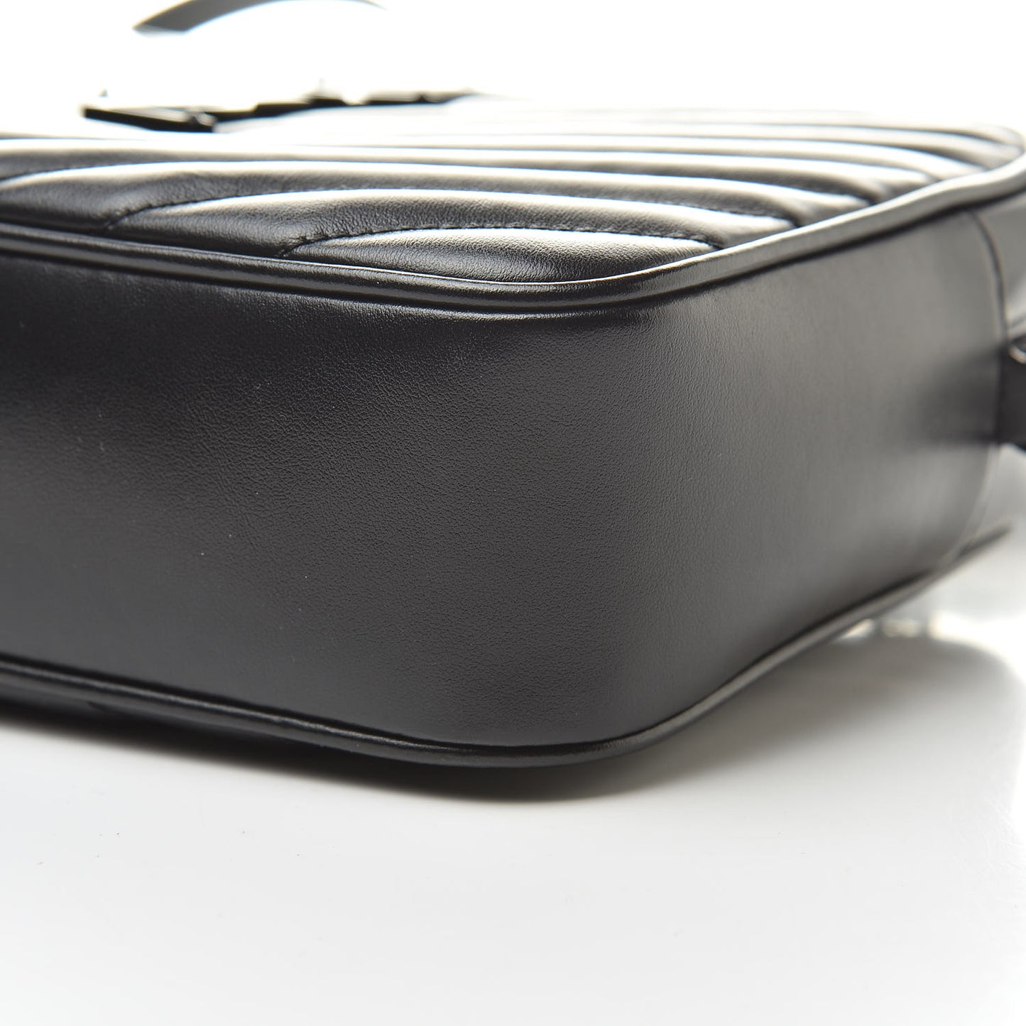 Calfskin Matelasse Monogram Lou Camera Bag Black