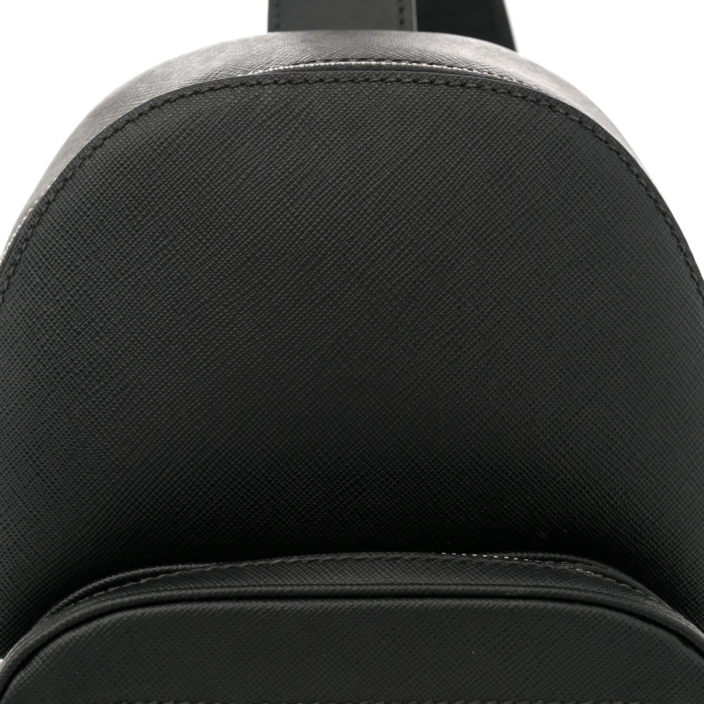 Saffiano Sling Backpack Black
