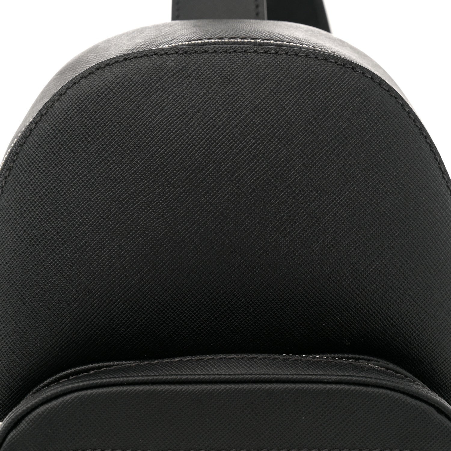 Prada Saffiano Sling Backpack Black 7 of 11