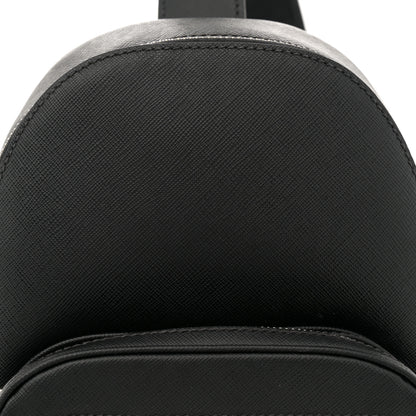 Prada Saffiano Sling Backpack Black 7 of 11