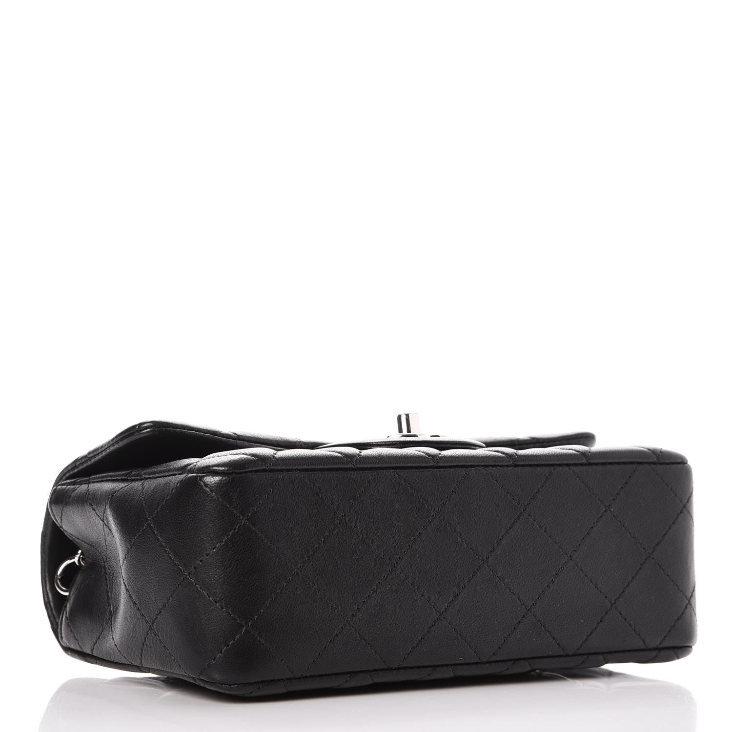 Chanel Lambskin Quilted Mini Rectangular Flap Black 4 of 8