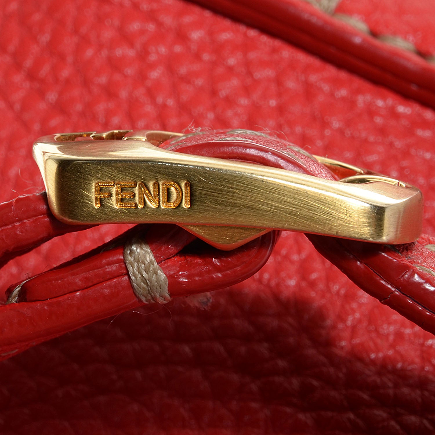Fendi Cuoio Romano Selleria 2Bag Cherry Corda 11 of 13