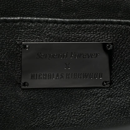 Bulgari X NICHOLAS KIRKWOOD Calfskin Studded Serpenti Forever Crossbody Black 5 of 23