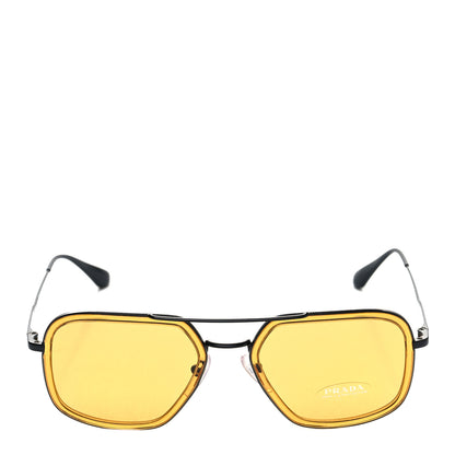 Prada Aviator Sunglasses SPR 57X Black Yellow 2 of 7