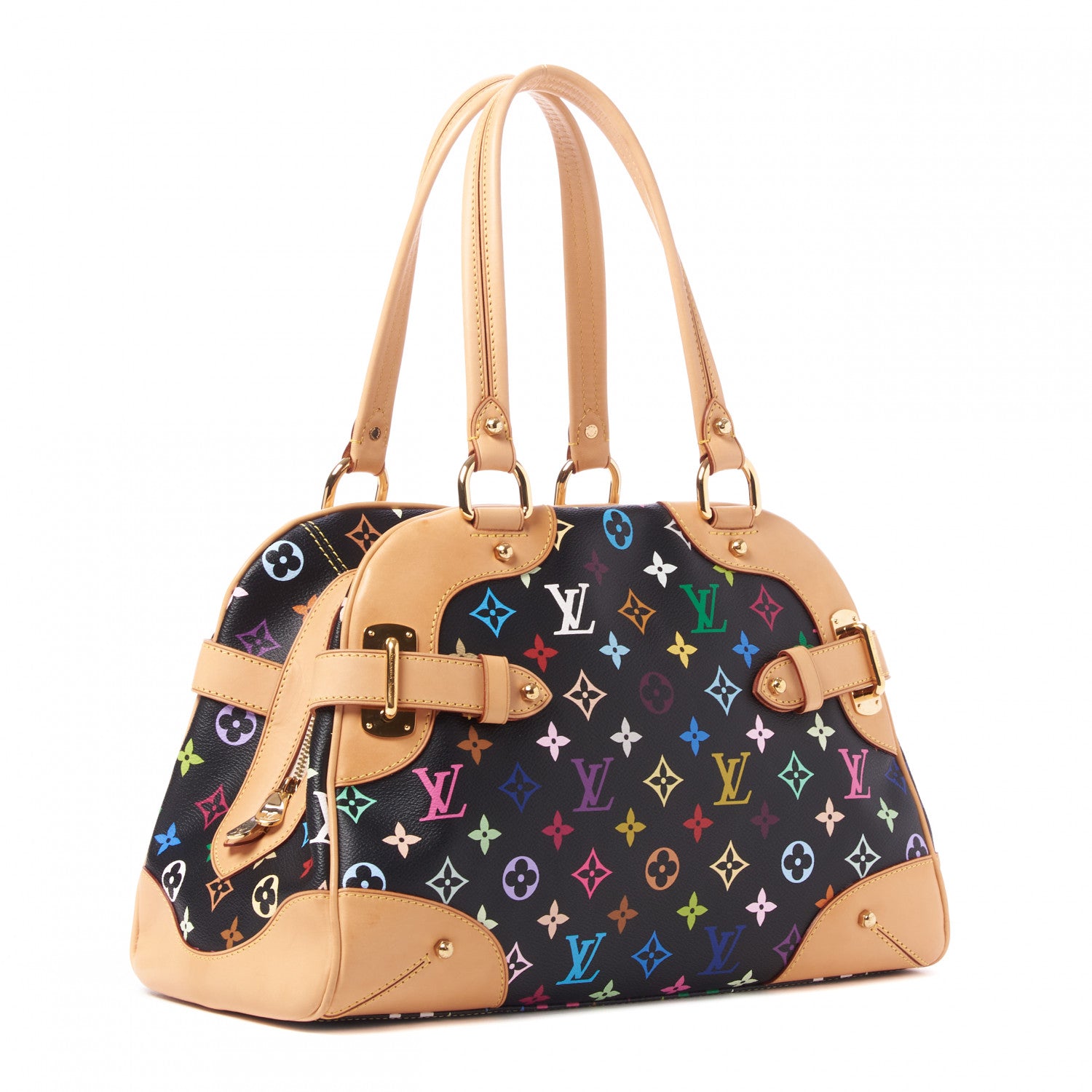 Louis Vuitton Monogram Multicolor Claudia Black 3 of 8