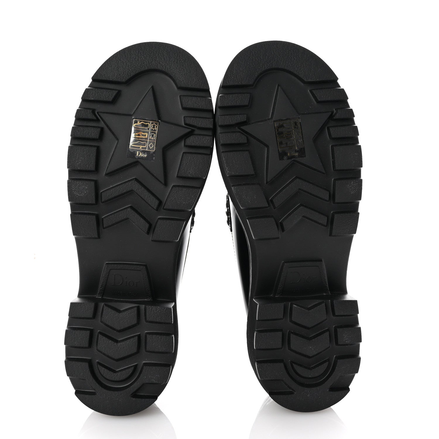 Christian Dior Brushed Calfskin Dior Code Lug Sole Platform 35mm Loafers 37.5 Black 7 of 10