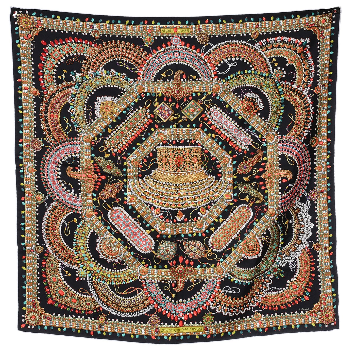 Silk Parures Des Maharajas Scarf 90