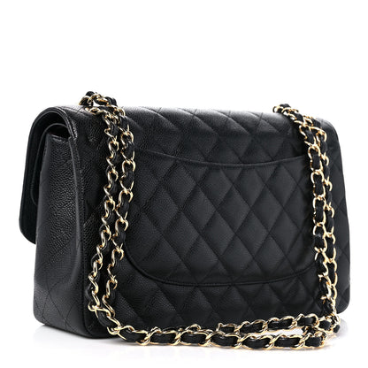 Chanel Caviar Quilted Jumbo Double Flap Black 4 of 14