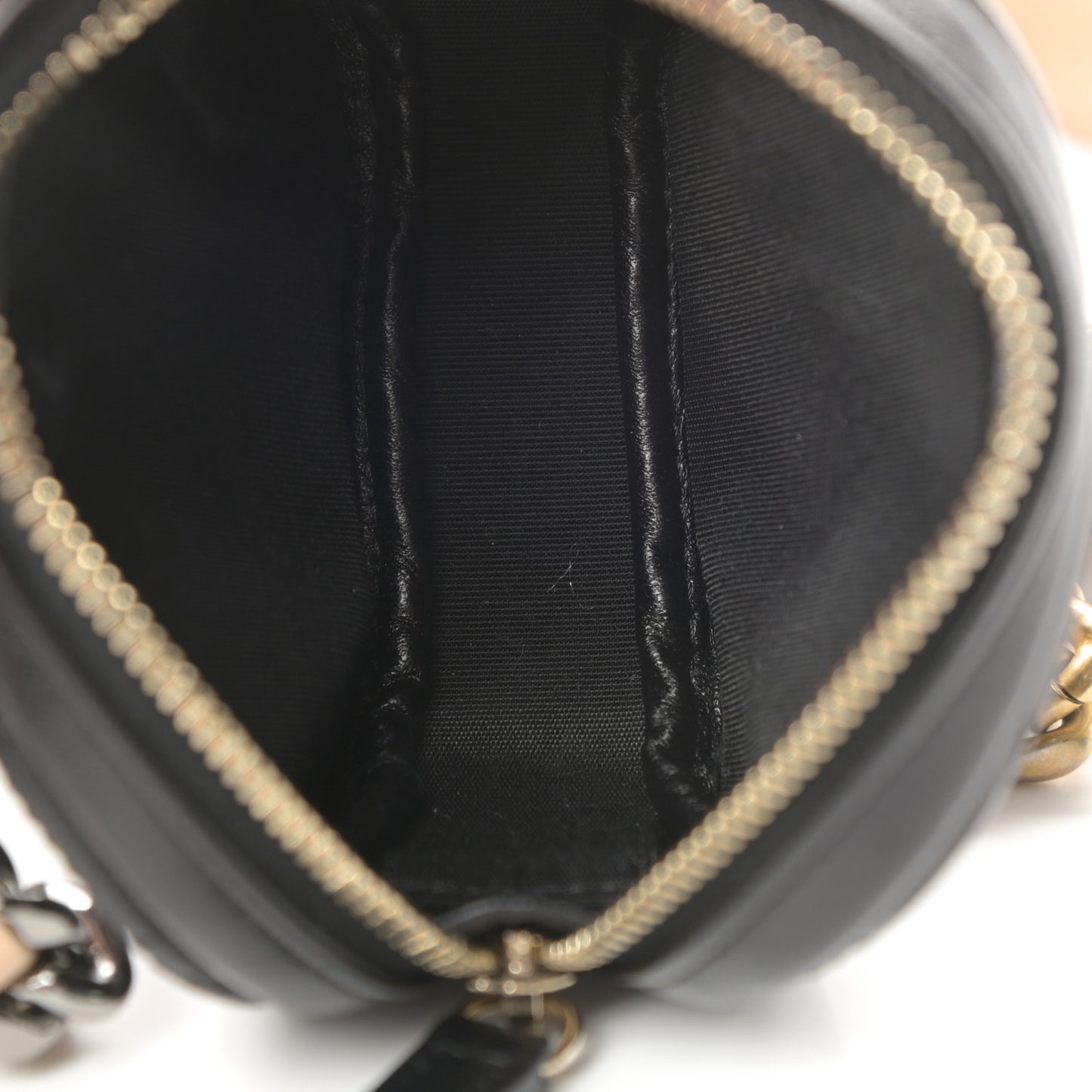 Wool Tweed Lambskin Quilted Chanel 19 Wallet On Chain WOC and Coin Purse Beige Black