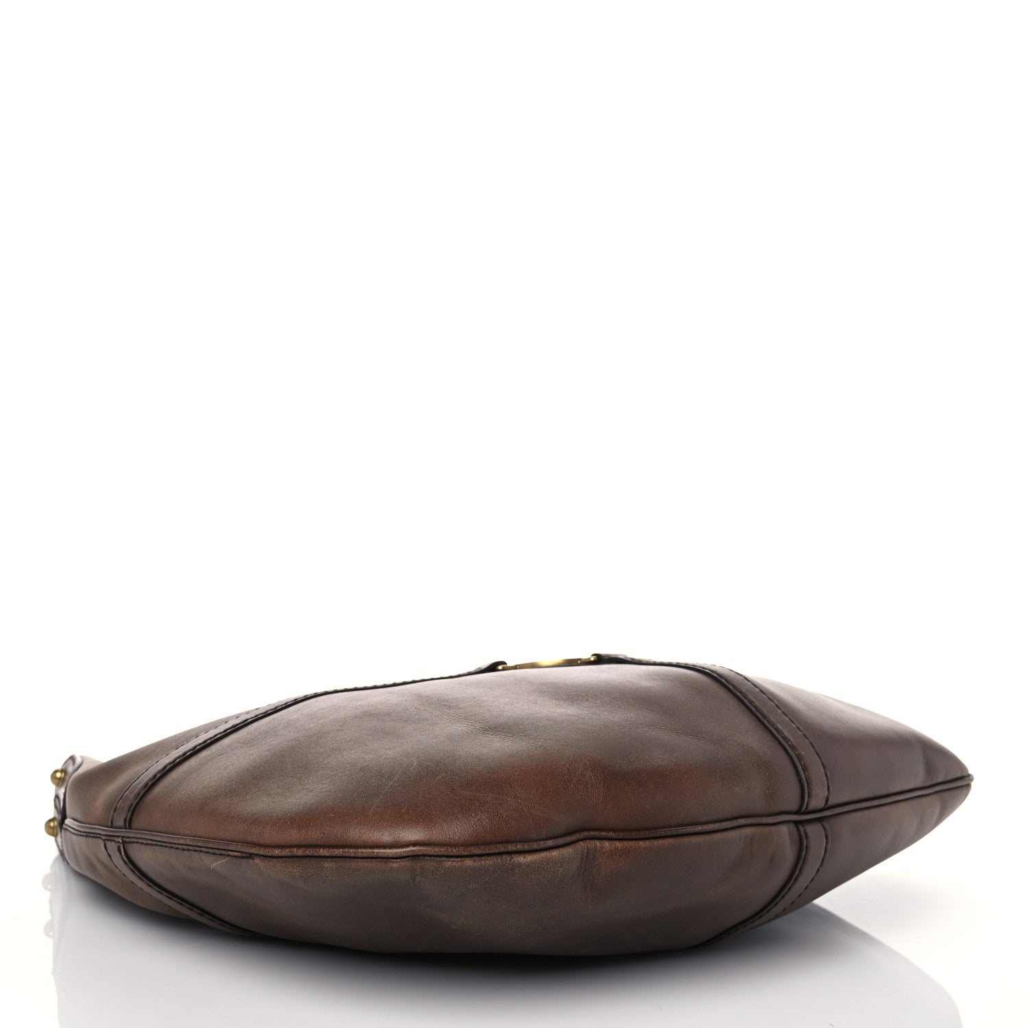 Gucci Calfskin GG Reins Hobo Brown 3 of 9