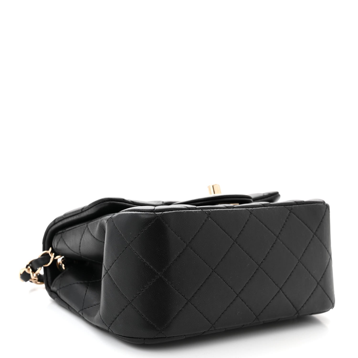 Chanel Lambskin Quilted Mini Square Flap Black 4 of 10