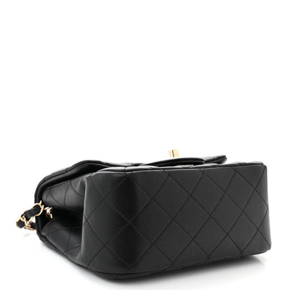 Chanel Lambskin Quilted Mini Square Flap Black 4 of 10