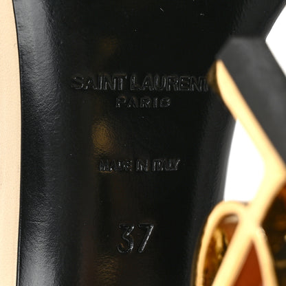 Saint Laurent Calfskin Opyum Sandals 37 Real Beige 6 of 7