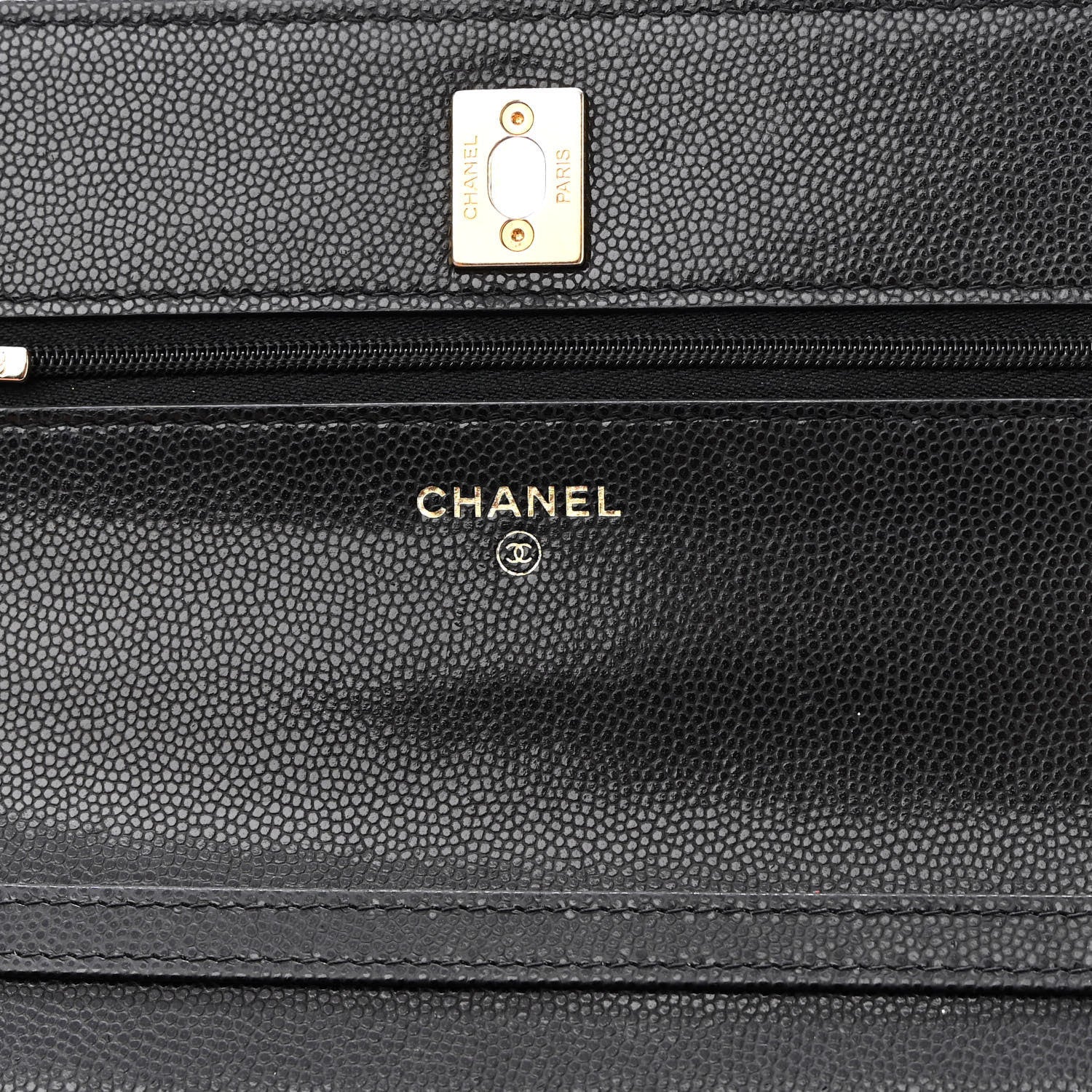 Chanel Caviar Quilted Twist Your Buttons Wallet On Chain WOC Black 5 of 9