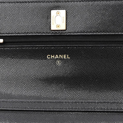 Chanel Caviar Quilted Twist Your Buttons Wallet On Chain WOC Black 5 of 9