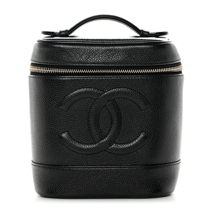 Chanel Caviar Vanity Cosmetic Case Black 1 of 13
