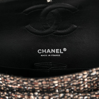 Chanel Tweed Quilted Medium Double Flap Brown 11 of 23