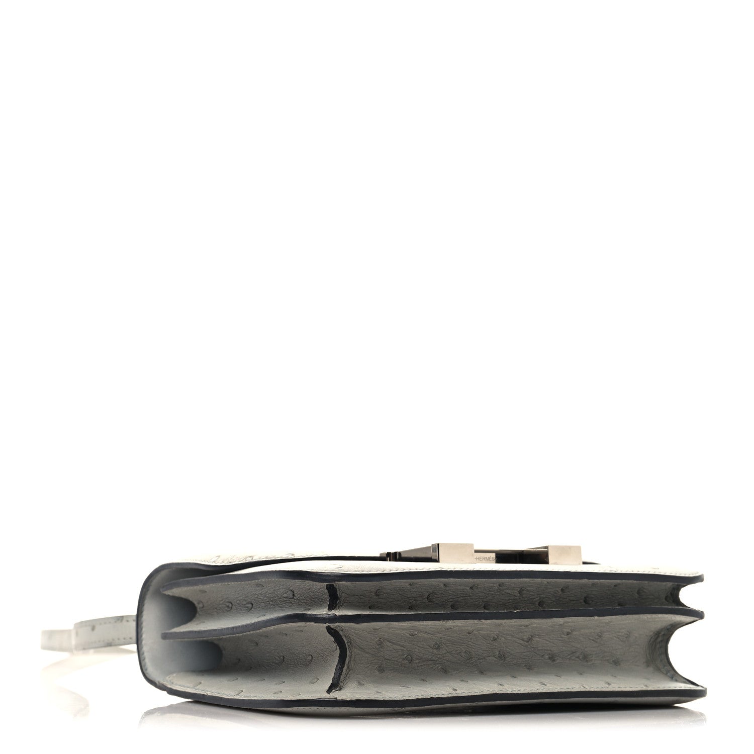 Hermes Ostrich Constance 18 Bleu Glacier 4 of 12